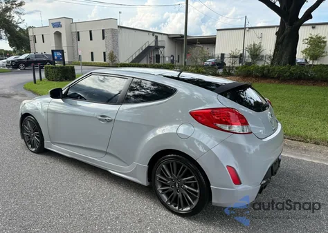 2013 Hyundai Veloster из США, поврежденный, VIN KMHTC6AD0DU137958